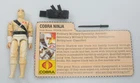 1984 Storm Shadow v1 Cobra Ninja Figure & Accessories G.I. GI Joe 3.75 ARAH Lot