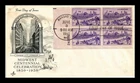 US COVER KANSAS CITY MISSOURI CENTENNIAL FDC SCOTT 994 PLATE BLOCK HAND CANCEL