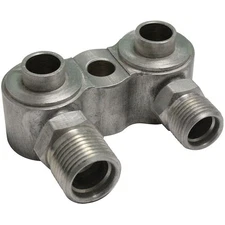 VPA 045024 Vertical Compressor Rear Adapter Block Fits OEM GM Compressors -8AN -