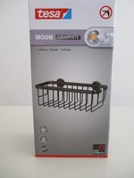 Tesa Moon Duschablage Selbstklebendes Duschregal - 92 X 250 X 125 Mm, Grafit