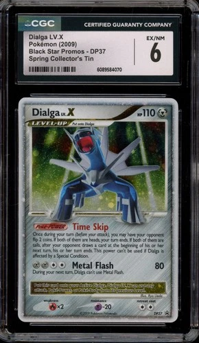 Pokemon Dialga Lv.X Spring Collector's Tin Black Star Holo Promo DP37 CGC 6