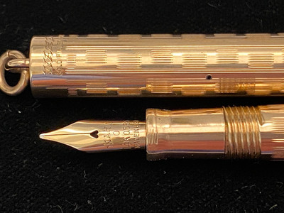 RAR Baby Wahl Goldfilled Füllfederhalter, ''0'' 14K Feder, tadellos, gewartet