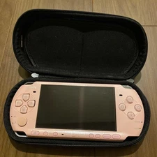 Sony PSP-3000 PlayStation Portable Console Pink With Case Used Good Condition