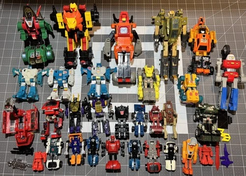 Vintage 1980's Transformers G1 Autobots Decepticons Action Figures