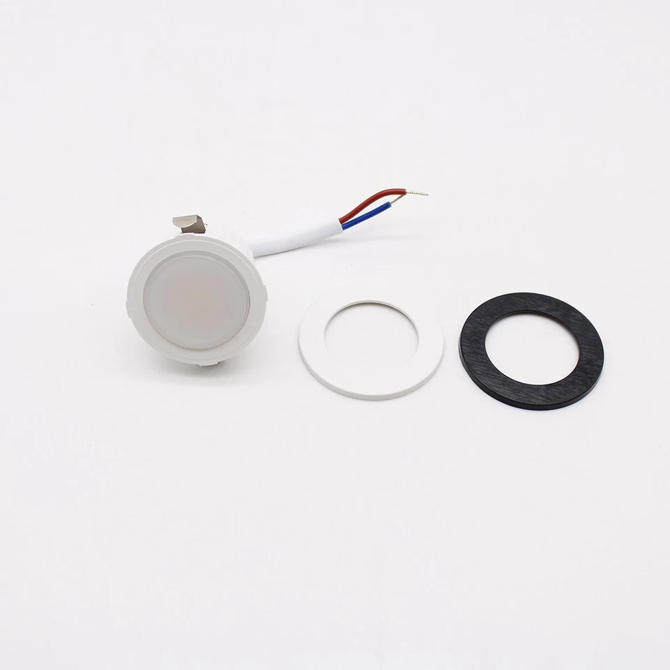 Mini Faretto LED da Incasso 3W 220v Rotondo Bianco/Nero F.I.30-40mm - Immagine 4 di 4