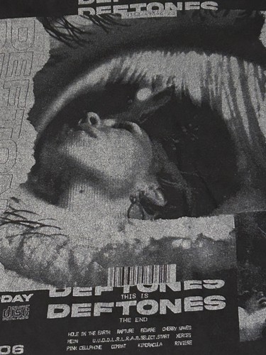Vintage Y2K 2006 Deftones Shirt Saturday Night Wrist 10.31.06 Black Sz Small