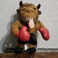Mike BISON Tyson Vintage 1998 Meanies Idea Factory Plush Infamous Series 7"
