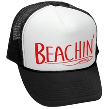 BEACHIN' - summer hawaii beach party vacay - Adult Trucker Cap Hat