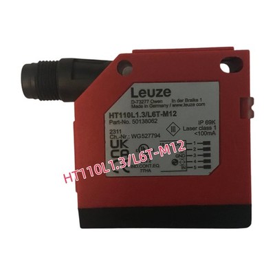 Leuze HT110L1.3/L6T-M12 Brand New Laser Diffuse Sensor 500mm Range 50138062