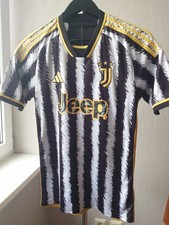 2023 Adidas Juventus FC Men's S Football Jersey Jeep Lightning Logo Soccer RARE