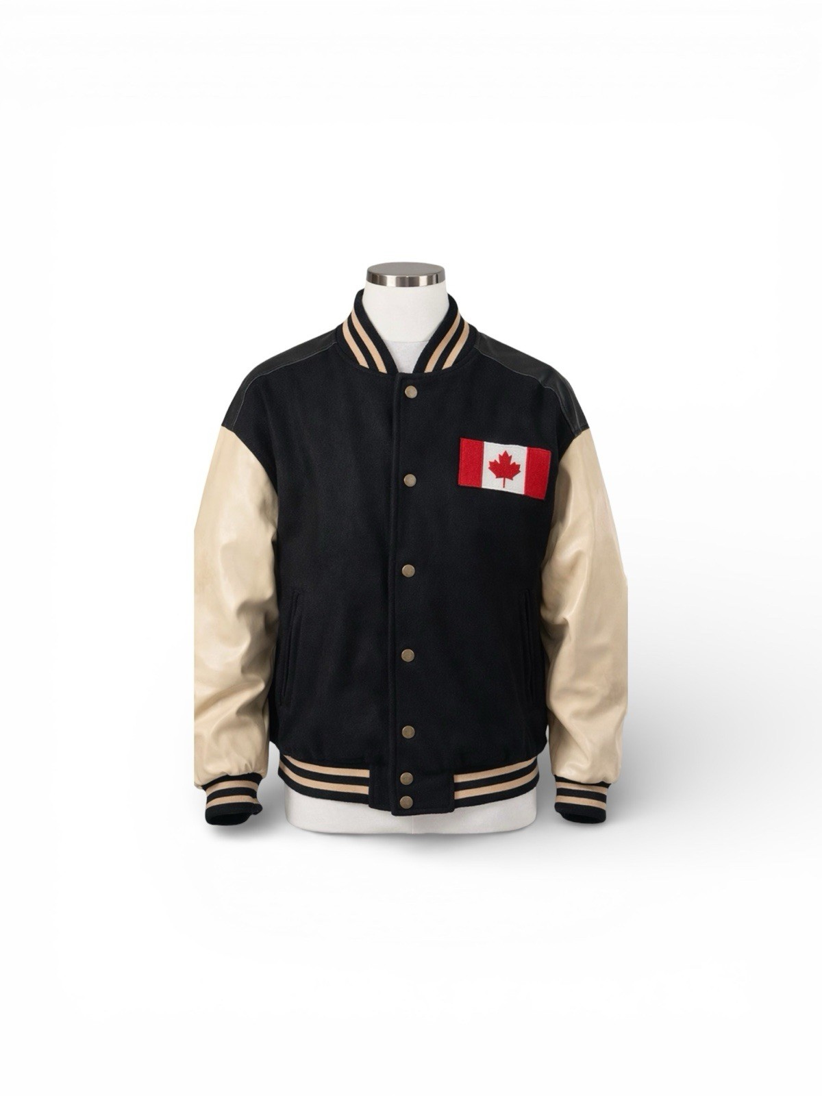 Canada Maple Leaf Varsity Jacket Large Letterman … - image 6