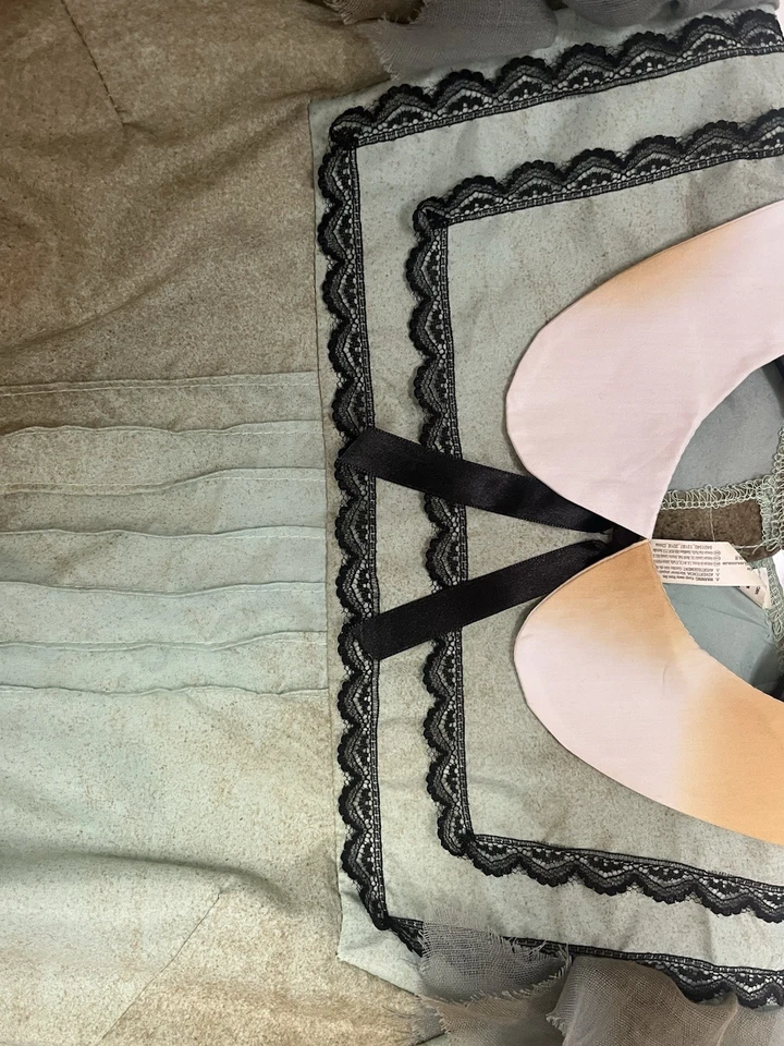 Disfraz de halloween niña zombie con lindo cuello y ribete de encaje talla S/M Foto 3 de 4