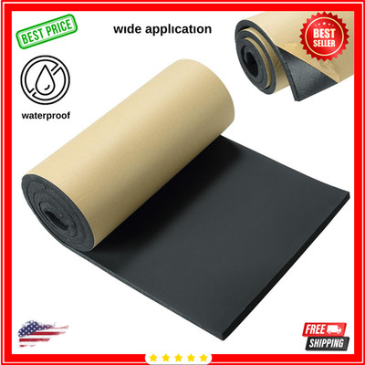 Neoprene Foam Rubber Sheet with Adhesive, 1/4'' Thick X 12'' X 54''   DIY Padding,