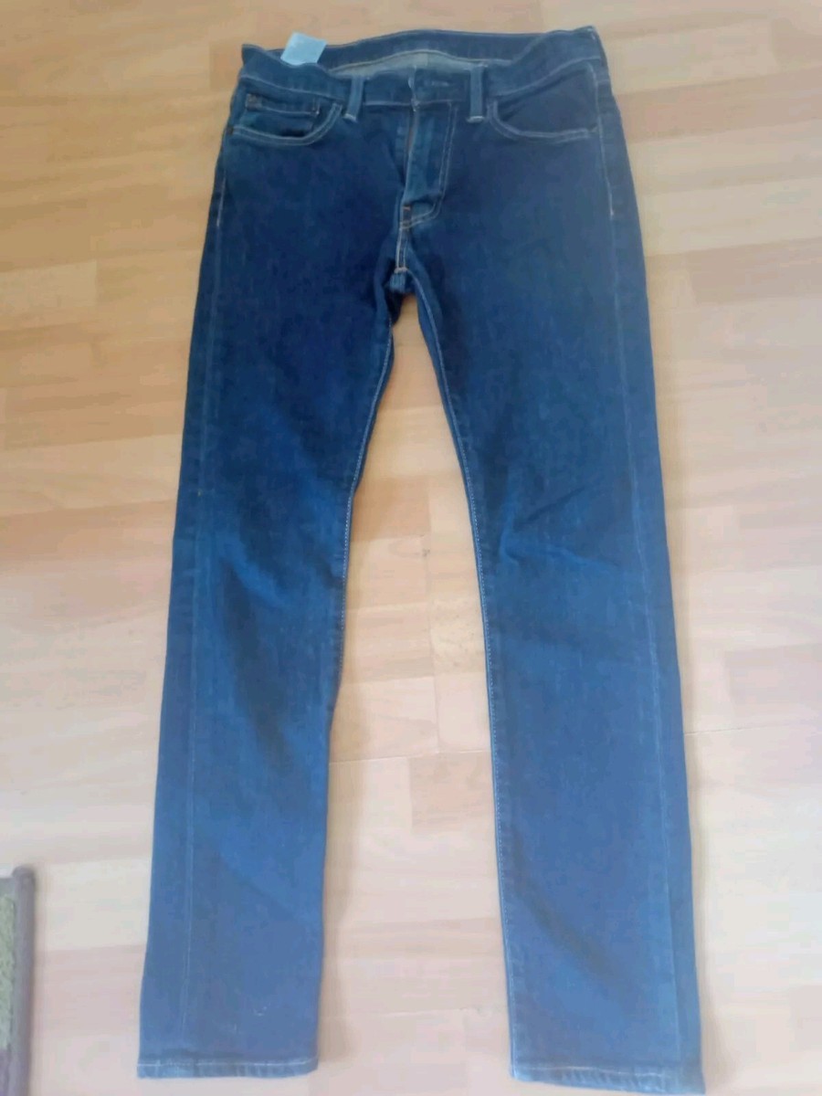 LEVIS 519 Mens Jeans Blue Fly Zip W30 L30 (2) UK