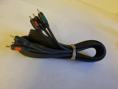  Component Red, Blue & Green 3pin male to male Cable 6 ft...