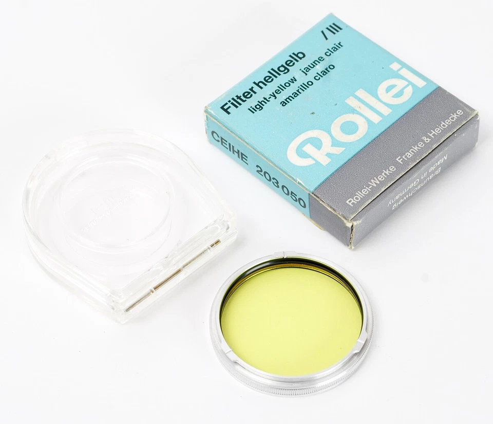 Filter Rolleiflex LIGHT YELLOW -1 Bay 3 RIII R3 for 2.8F 2.8E 2.8C TLR No.0660 - Image 2 of 2