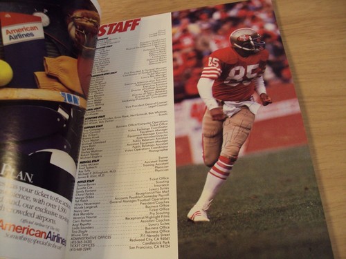 1987 SAN FRANCISCO 49ers FOOTBALL Yearbook~EIGHT Player SIGNATURES~ - Picture 4 of 11