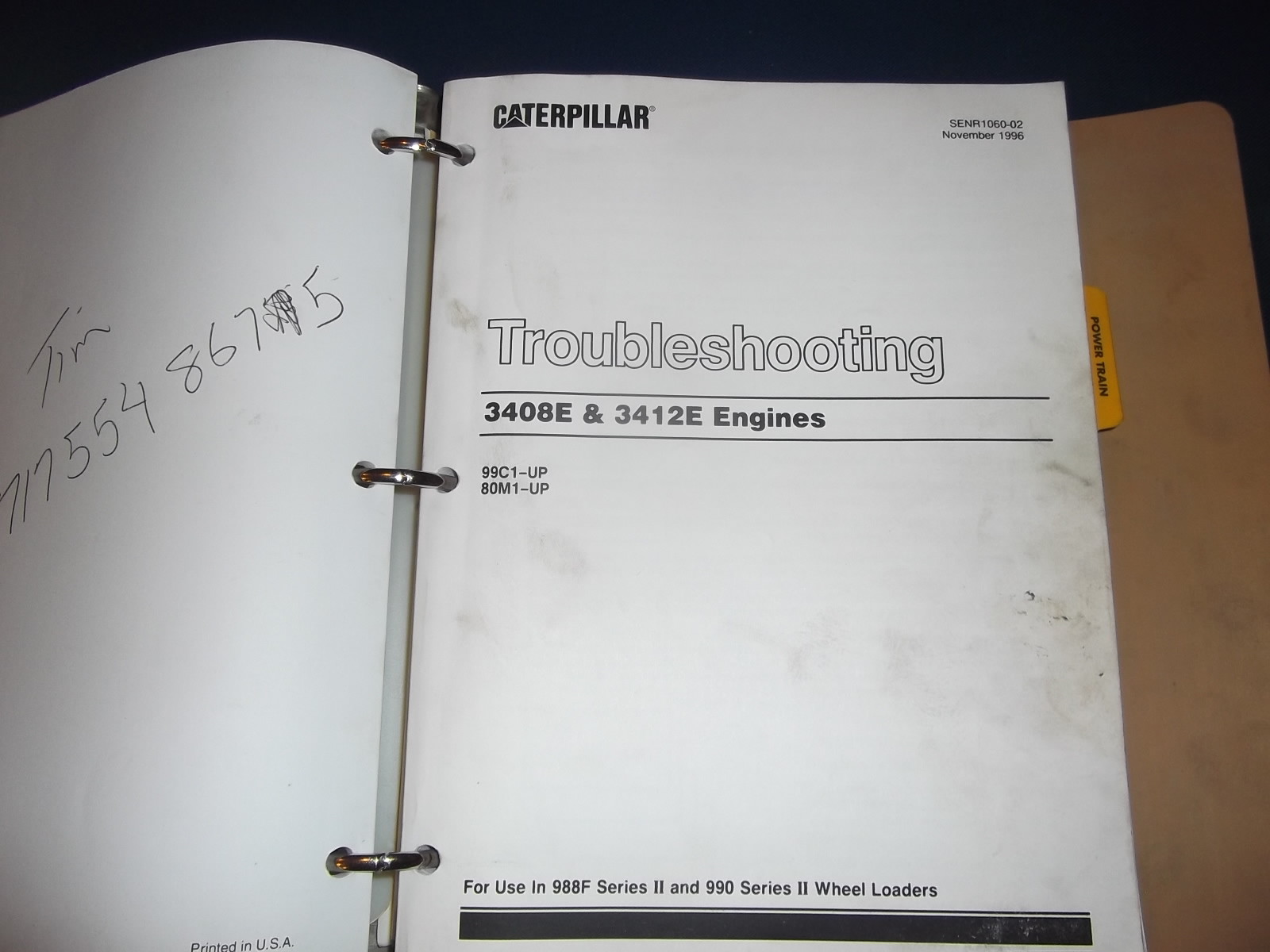 CAT Caterpillar 990 II Service Shop Repair Manual Wheel Loader Parts Book  4fr | eBay