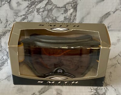 Smith Optics Cascade Classic Snow Goggles Black Cooper Color Lens Excellent!
