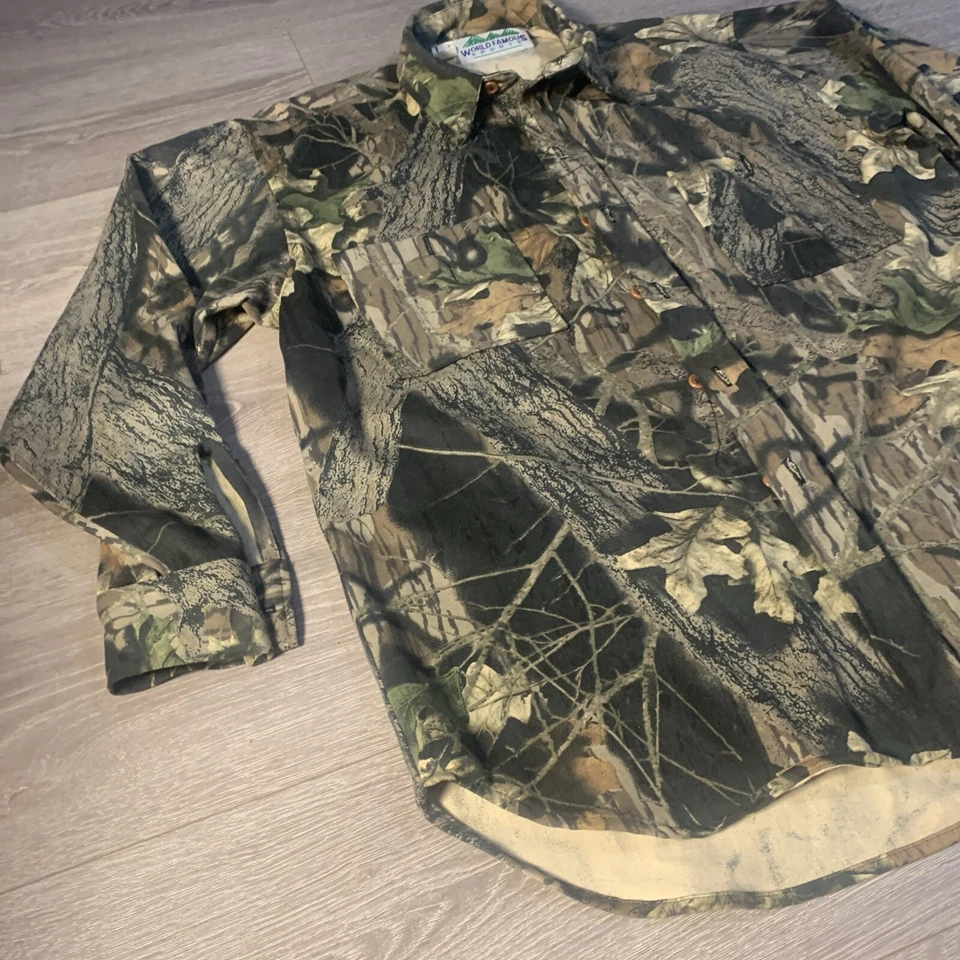 Camisa Camuflada De Colección Chaqueta de Coro Hombres XL Caza World Famous Gorpcore Foto 2 de 4