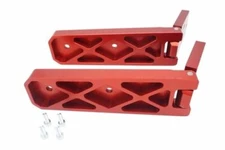 Royal Hooks Billet Aluminum Tailgate Hinges Red for Wrangler JL RHO-12016-RD