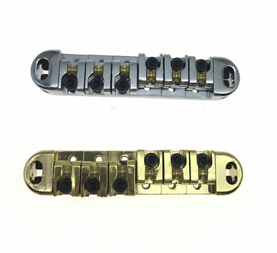 Chrome/Gold LP Electric Guitar Tune-o-matic Roller Saddle Bridge for Les Paul SG
