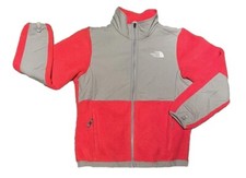 The North Face Denali Polartec Fleece Jacket Pink/Gray Girl s Size Large 14-16
