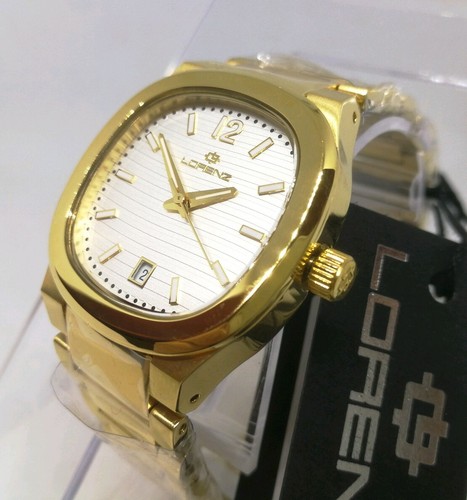 OROLOGIO DONNA LORENZ,MOD. WAVE,PVD ORO,CASSA 34mm,BRACCIALE ORO,STILE  VINTAGE | eBay