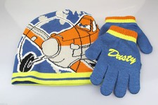 Disney Planes Dusty 2 Piece Childrens Beanie Hat  Gloves Kids Gift Set New