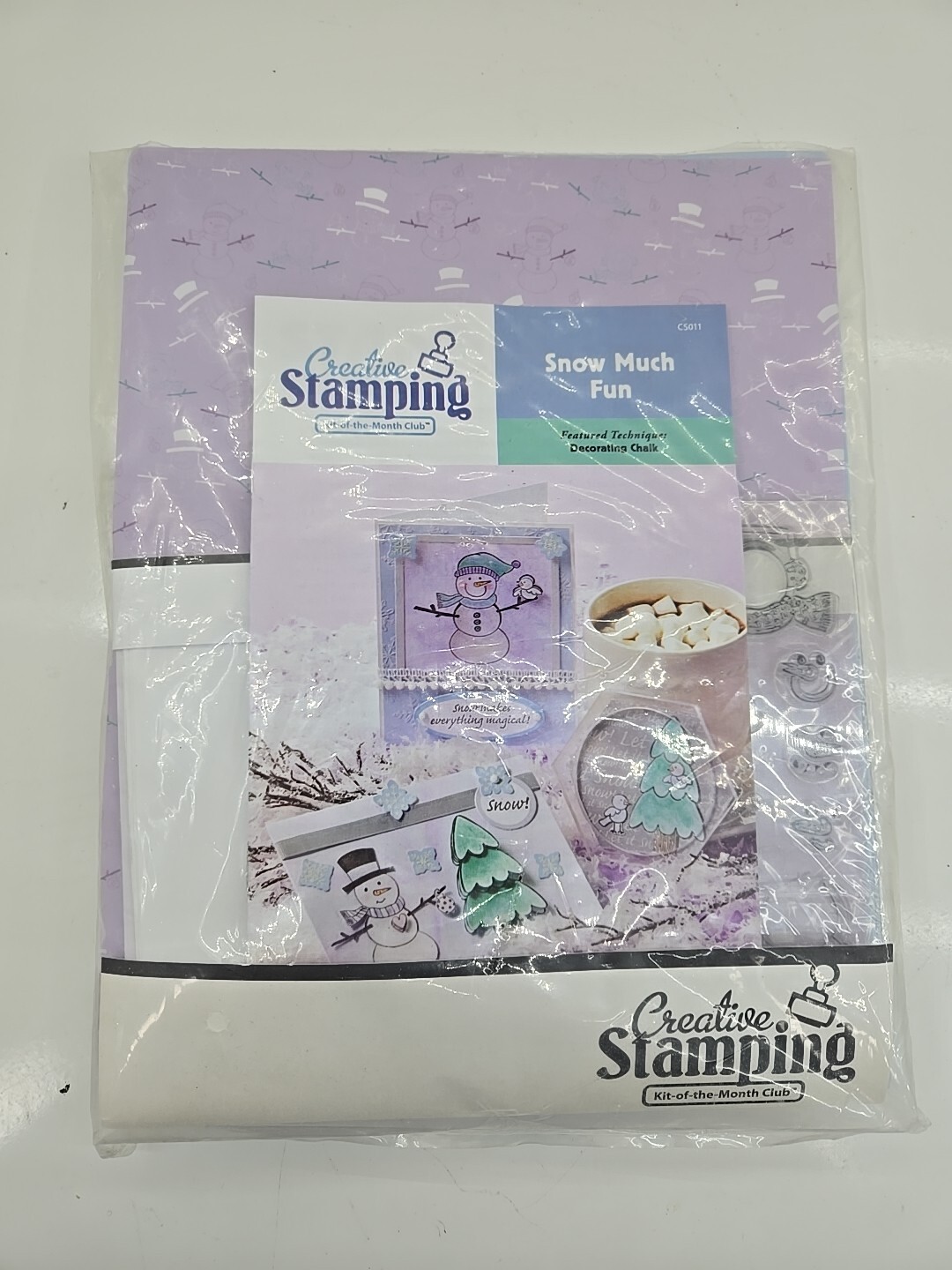 Creative Stamping Kit of the Month Club SNOW MUCH FUN 3D Card Kit NIP Snowman