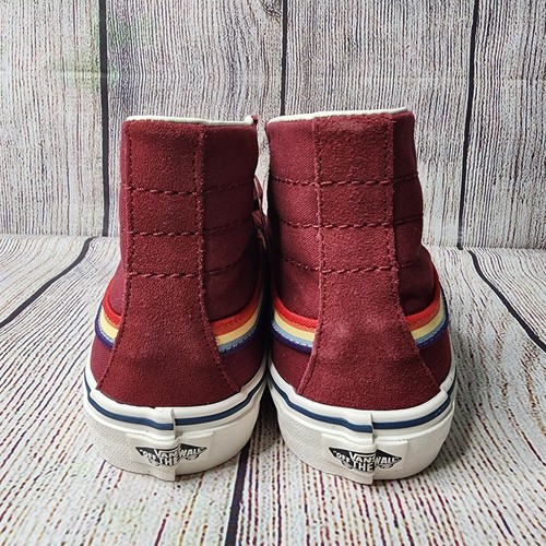 Vans Sk8 Hi 138 Decon Rad Rainbow Biking Red/Marshmallow Men's 8.5 / Women's 10 - Picture 4 of 6