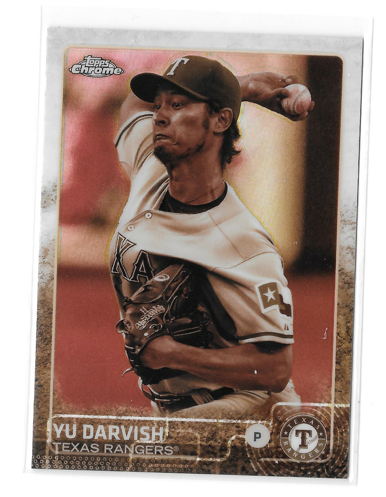 2015 Topps Chrome Sepia Refractor #187 Yu Darvish Rangers