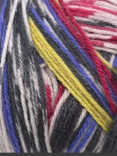 Wisdom Yarns Wacki Saki Sock yarn -color 408 Batty Berlin,  1 Ball Makes A pair!