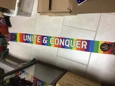 Atlanta GA United LGBTQ Pride "Unite & Conquer" Scarf Ruffneck RARE