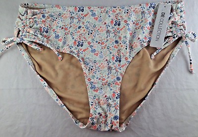 NWT Womens Downeast Basics De Collection Tiki Hut Swimsuit Bottom Floral Sz M 