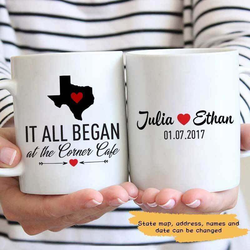 Where It All Began Couple Personalized Coffee Mug Family Gift Funny Gift