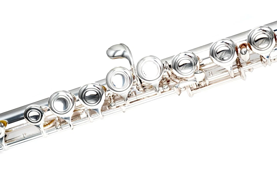 Flute Wisemann DFL-395, C key, 16hole, silver plated finish, with canvas case — 第 2/4 张图片