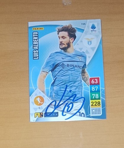 AUTOGRAFO Luis Alberto LAZIO PANINI Card Rare Autografata signed HAND ...