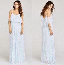 SHOW ME YOUR MUMU | Caitlin Ruffle Maxi Dress | Size Large