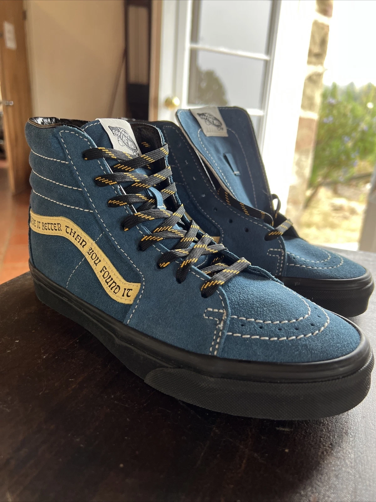 Scarpa Vans x Parks Project Sk8 Hi blu acqua scamosciata 6 uomo 7 5 donna nuova senza scatola