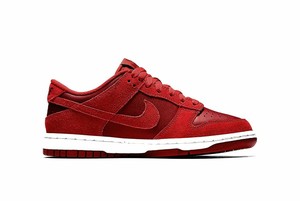 red nike dunks low