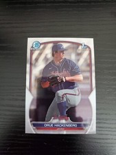 Drue Hackenberg - 2023 Bowman Draft Chrome Prospect 1st Bowman Base BDC-38 (A)