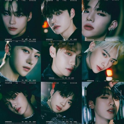 ZEROBASEONE YOUTH IN THE SHADE Album DIGIPACK 9 Ver SET/9CD+9 Book