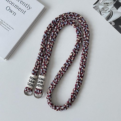 Colorful Strong Three-strand Rope Anti-lost Mobile Phone Lanyard Strap Crossbody - Picture 26 of 35