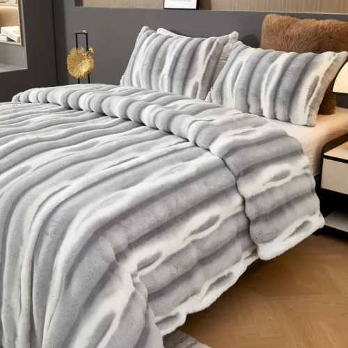 Plush Bed Blanket Mink Blankets Luxury Heavy Thick Warm Soft Winter Sofa Blanket - Picture 46 of 63