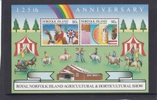 Norfolk Island 1985 125th Anniversary of Royal Agricultural Show Mini Sheet MUH