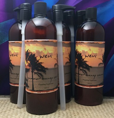 4x Wen Summer Mango Coconut Cleansing Conditioner 32 Oz Each One
