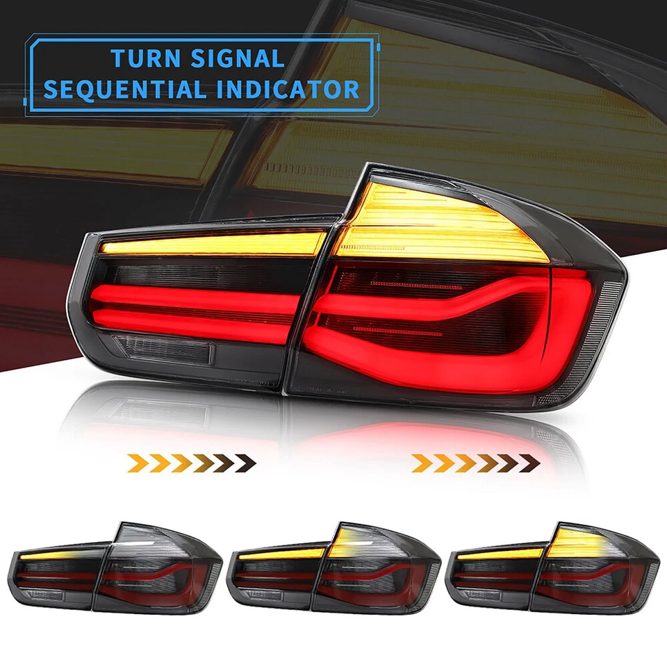 Luces traseras LED VLAND para BMW F30 F35 F80 M3 2012-2018 estilo LCI lámpara trasera transparente Foto 3 de 4