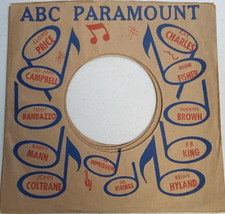 Company Sleeve 45 ABC / PARAMOUNT - Brown w/ Blue Notes Red Text 1962