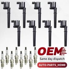 Ignition Coil & Platinum Spark Plug For 2000-04 Lincoln Navigator UF191 SP413